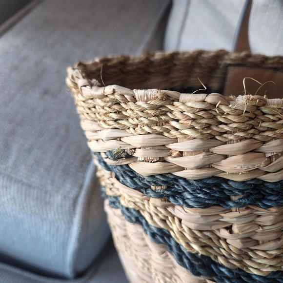 Ulla Johnson Tan and Black Woven Tote - Picture 8 of 11